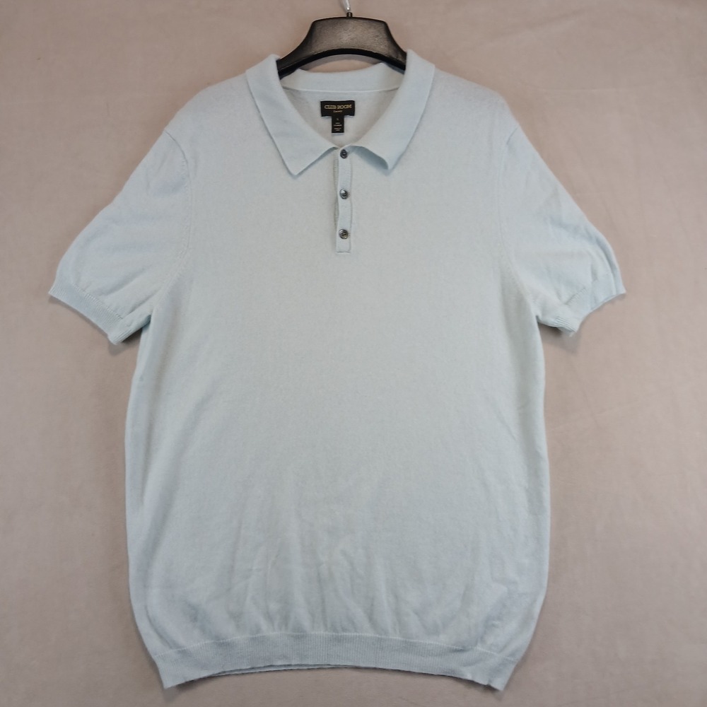 Club Room Luxury Large Mens Polo Sweater Banded Waist Cashmere 20x29